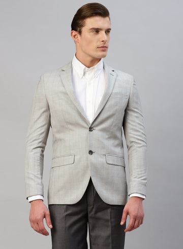 Light Grey checks Formal Jacket