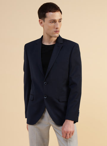 Blue Poly wool Jacket