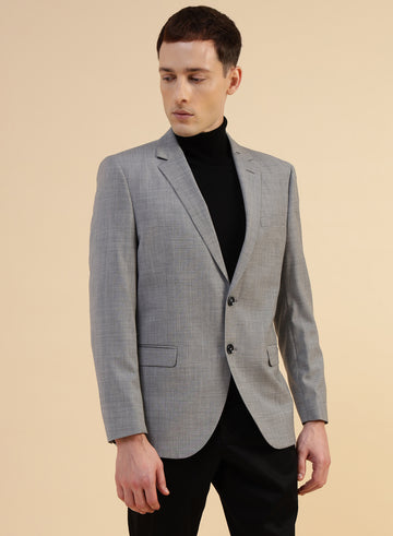 Light Grey Poly wool Jacket