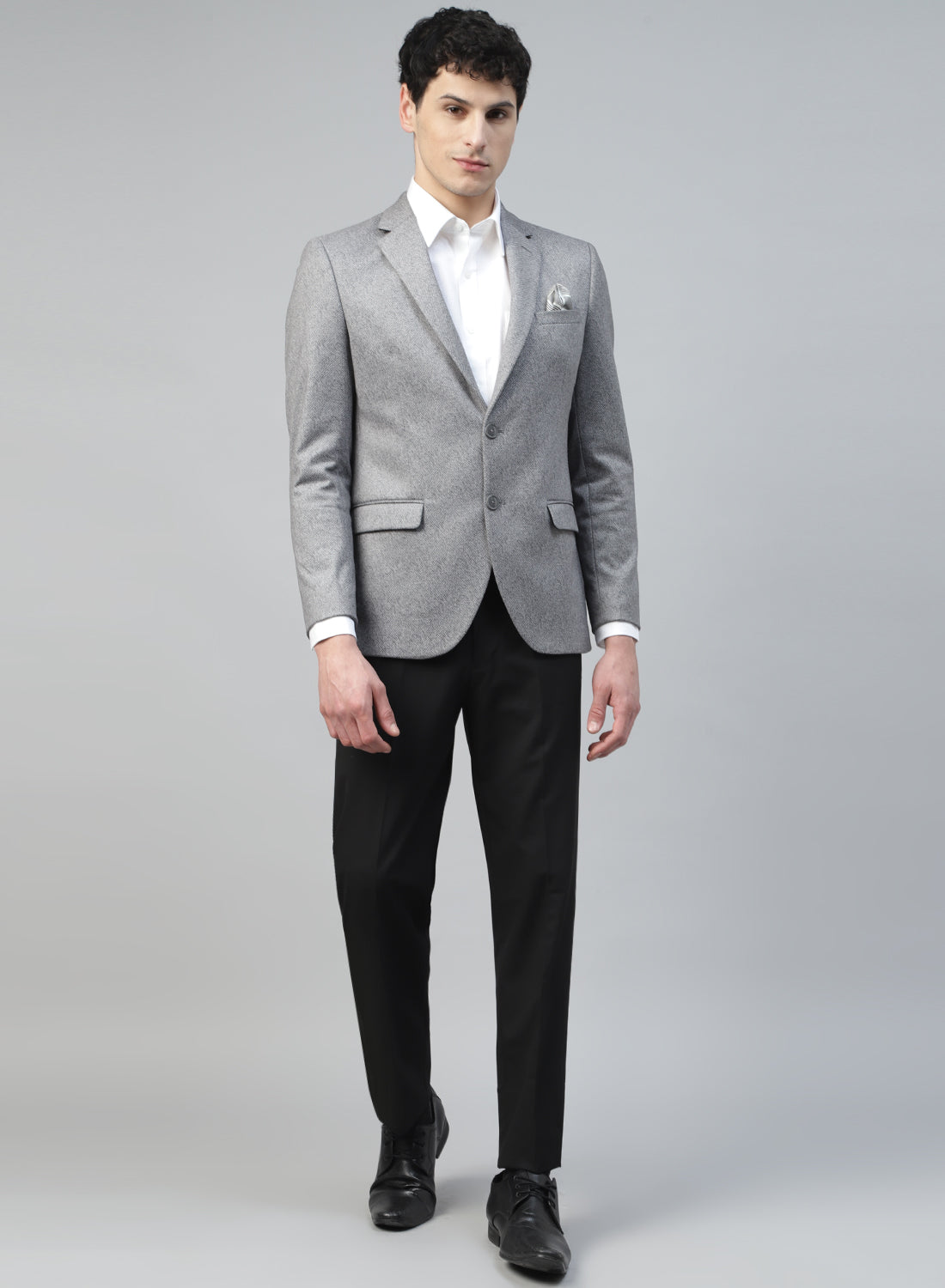 Light Grey Cotton Casual Trouser