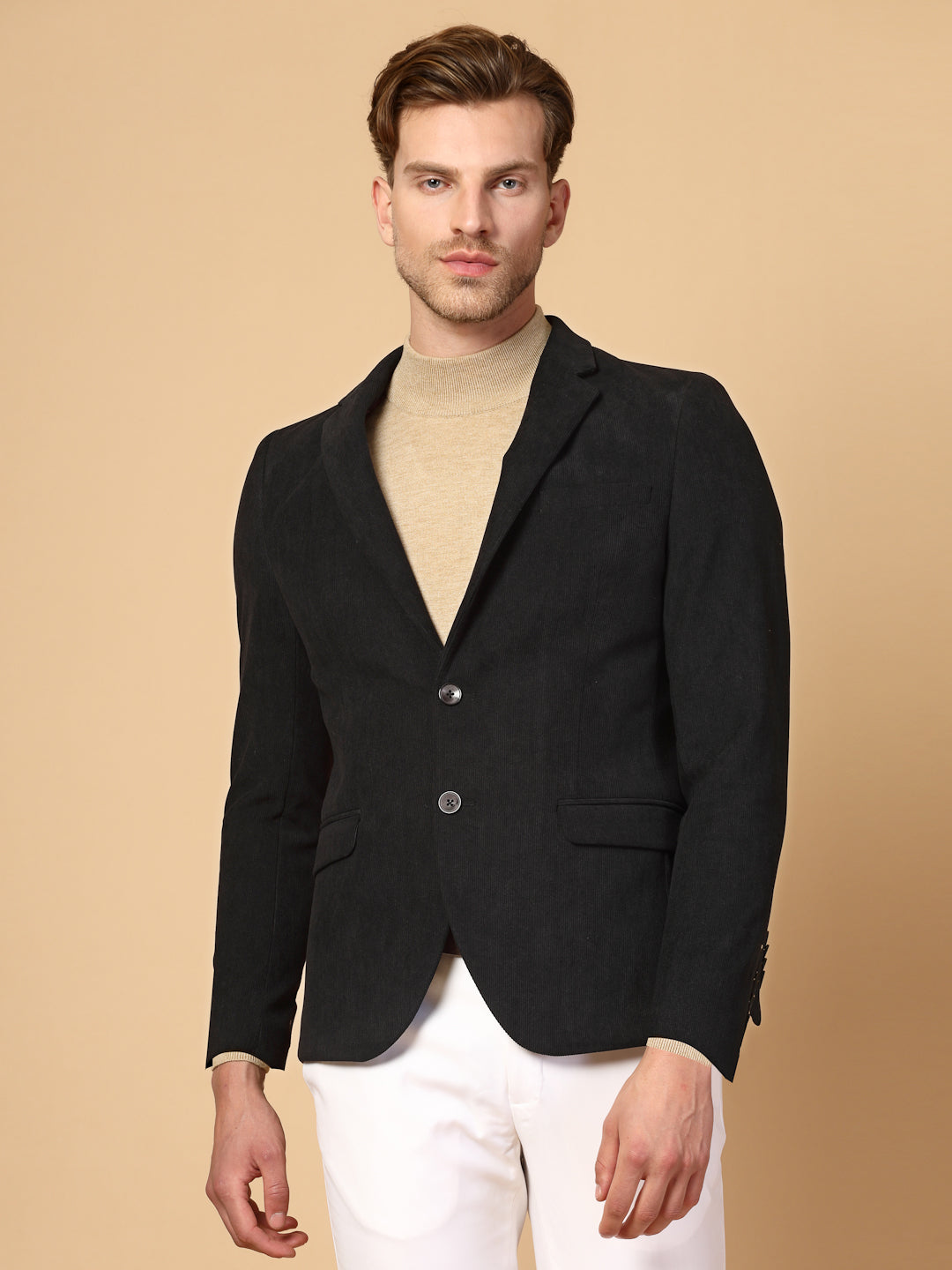 Black Uncrushable Cord Jacket