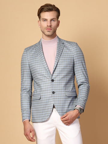 Blue & Grey  Uncrushable  Check Jacket