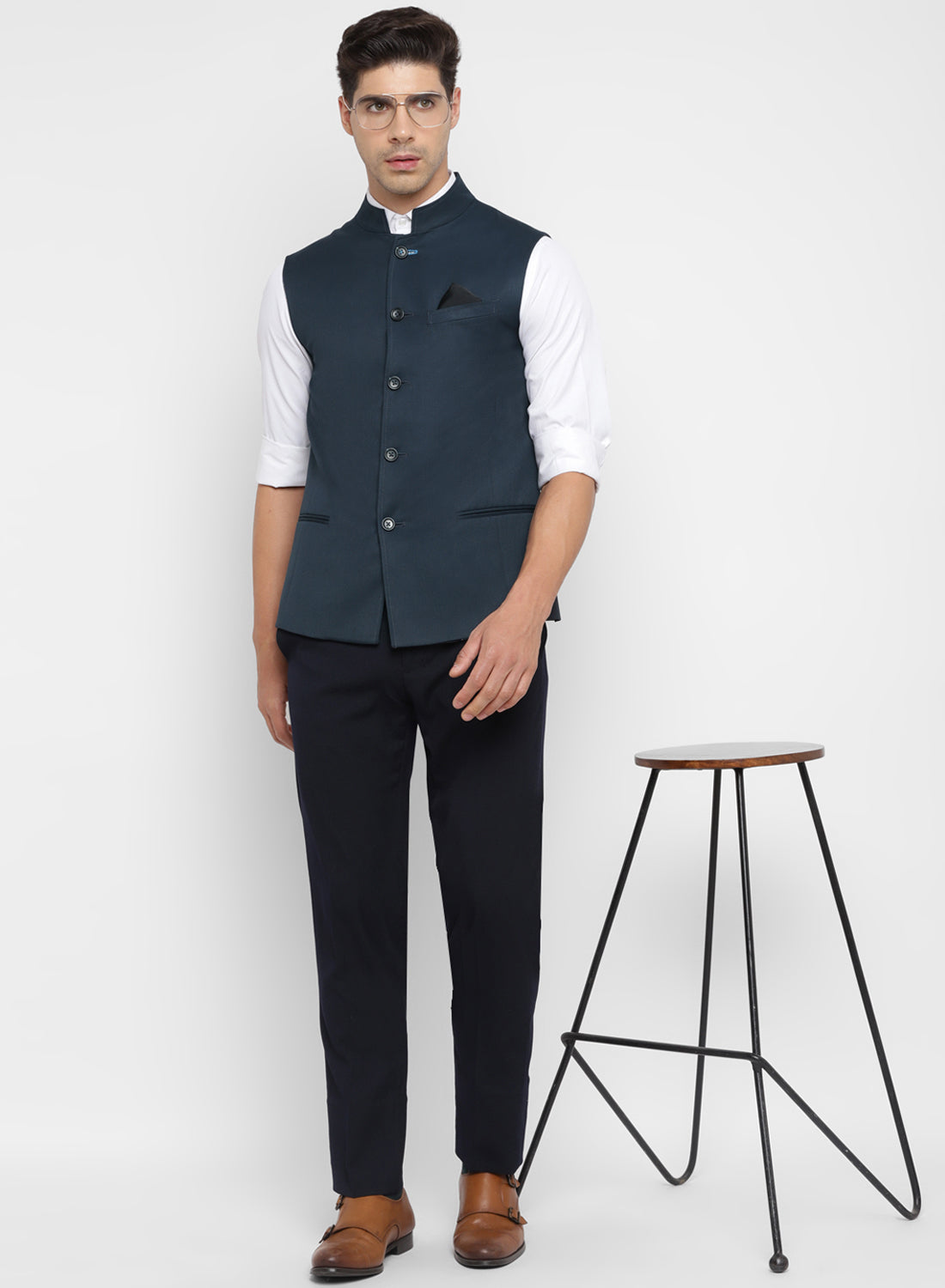 Formal shirt with jacket best sale