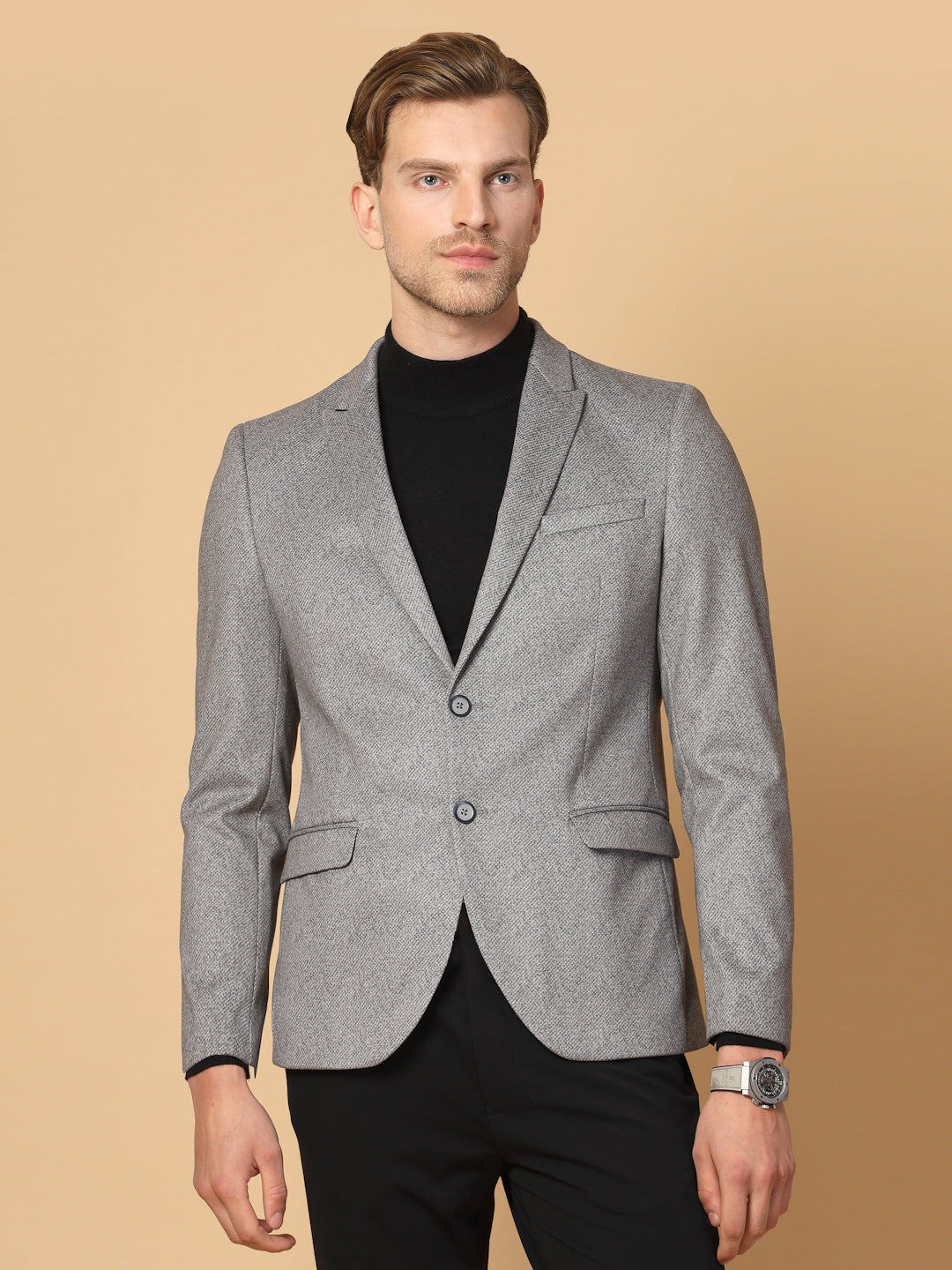 Light Grey Uncrushable Structured Jacket