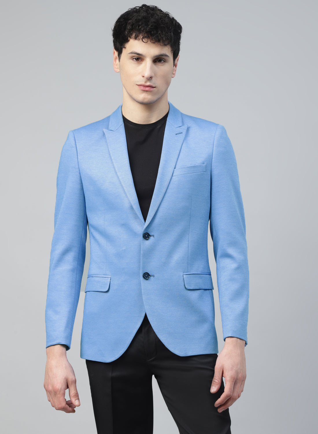 Sky Blue Uncrushable Smart Jacket