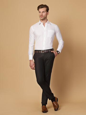 White 100% Cotton  Structured Shirt