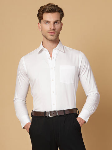 White 100% Cotton  Structured Shirt