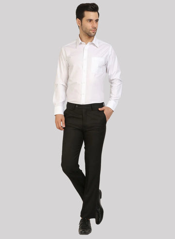 White Cotton Full Sleeve Shirt