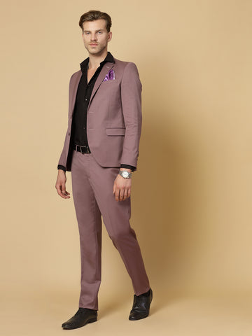 Pink Polywool Solid Suit