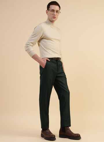 Dark Green Smart Trouser