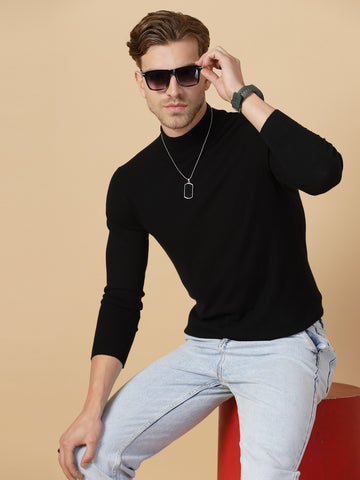 Black Uncrushable Turtle Neck