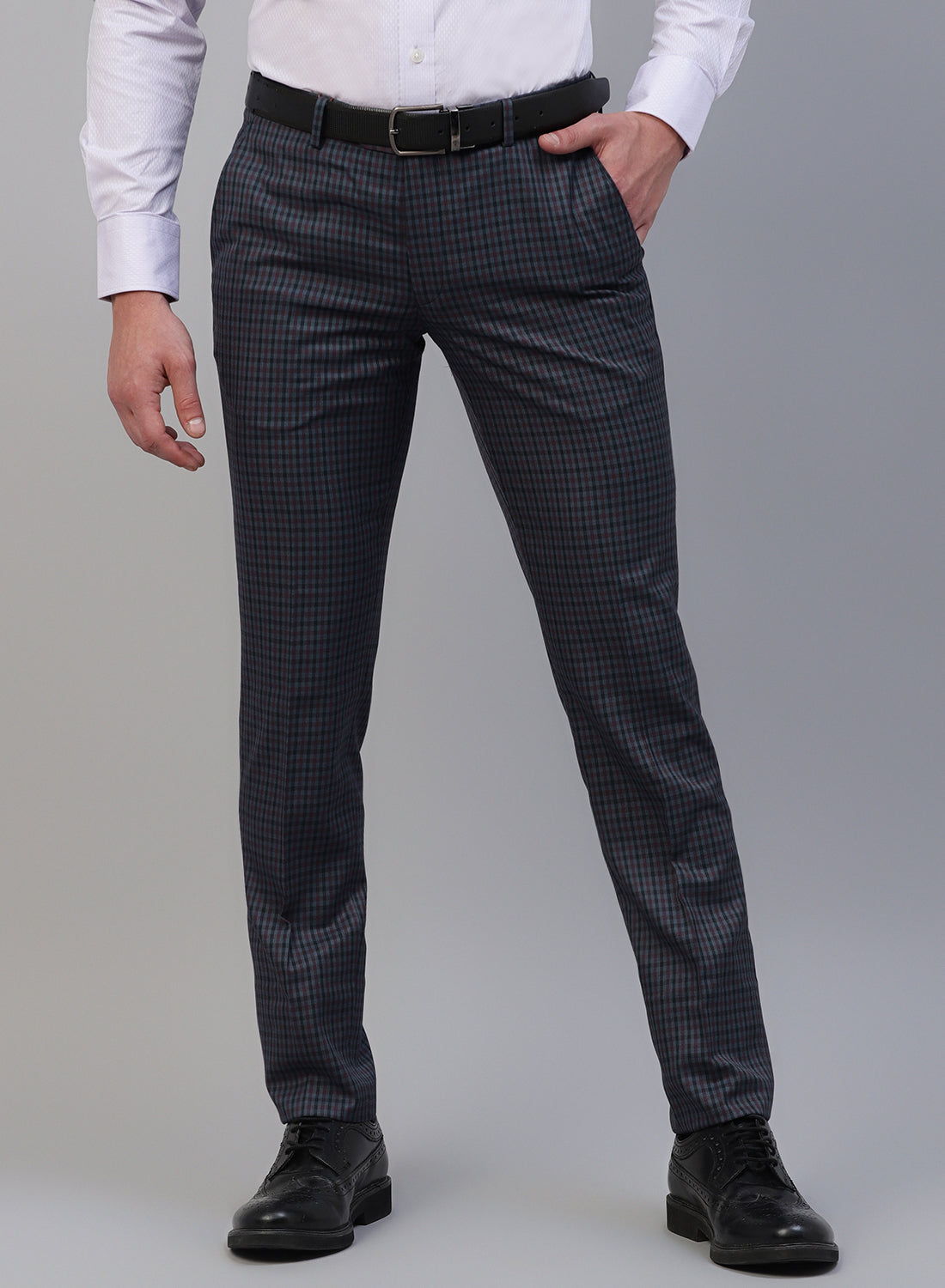 Blue Check Trouser