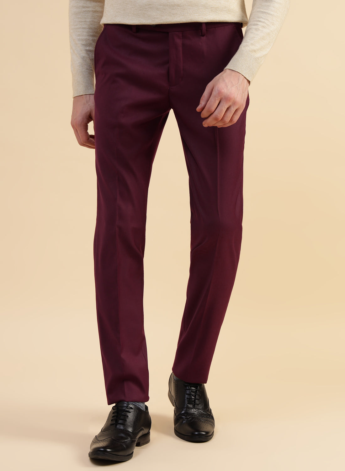 Maroon Smart Trouser