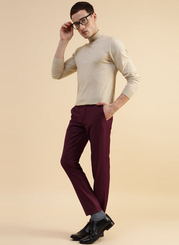 Maroon Smart Trouser