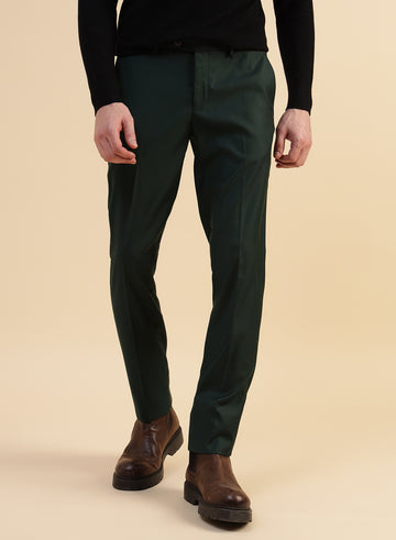 Dark Green Smart Trouser