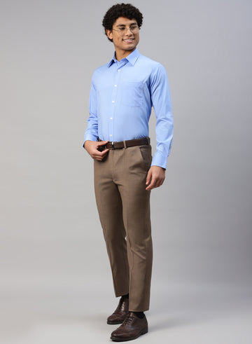 light blue cotton pant matching shirt