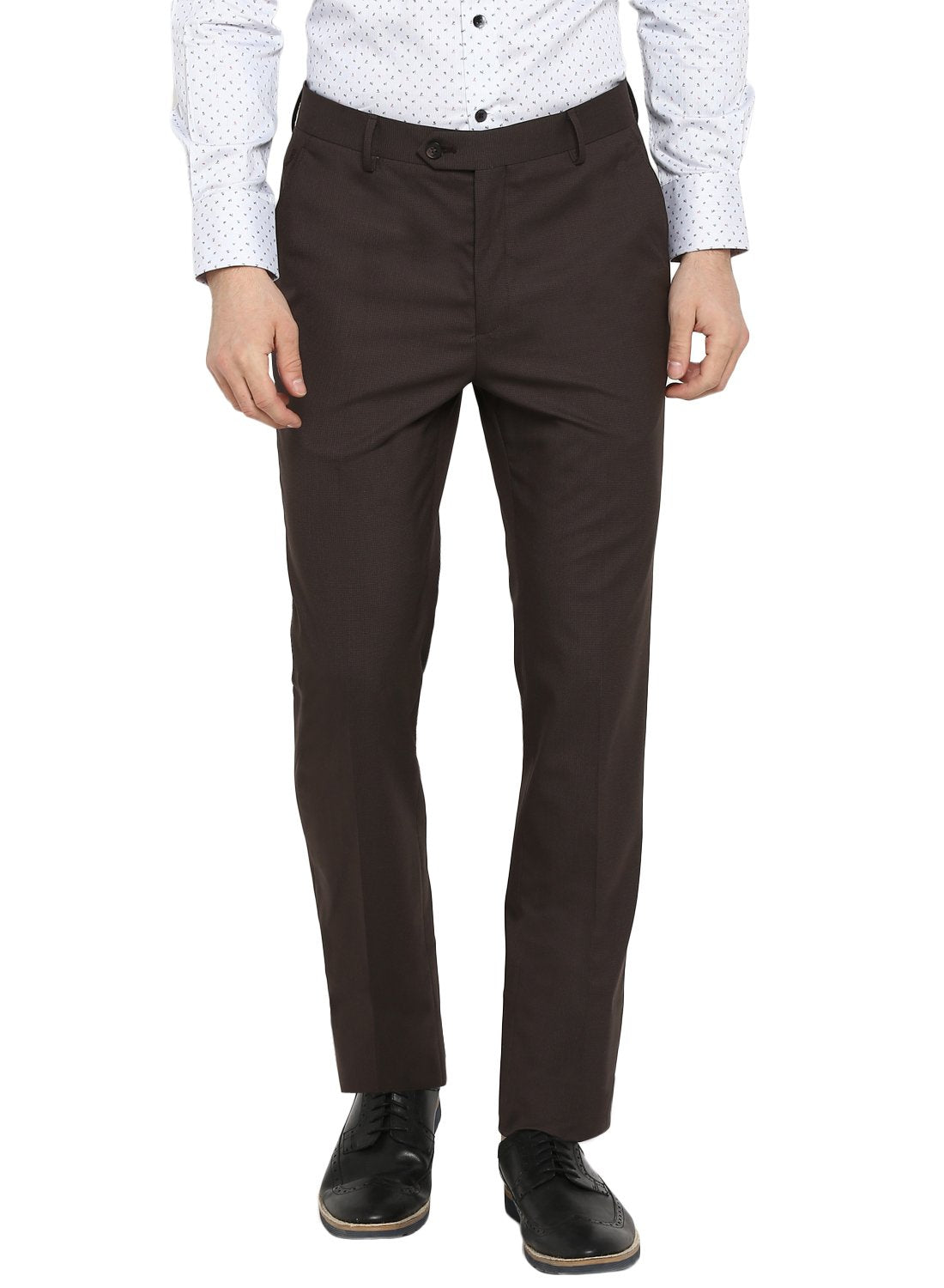 Zara Men Dark Brown Formal/Office/Semi formal pants/trousers, Men's  Fashion, Bottoms, Trousers on Carousell